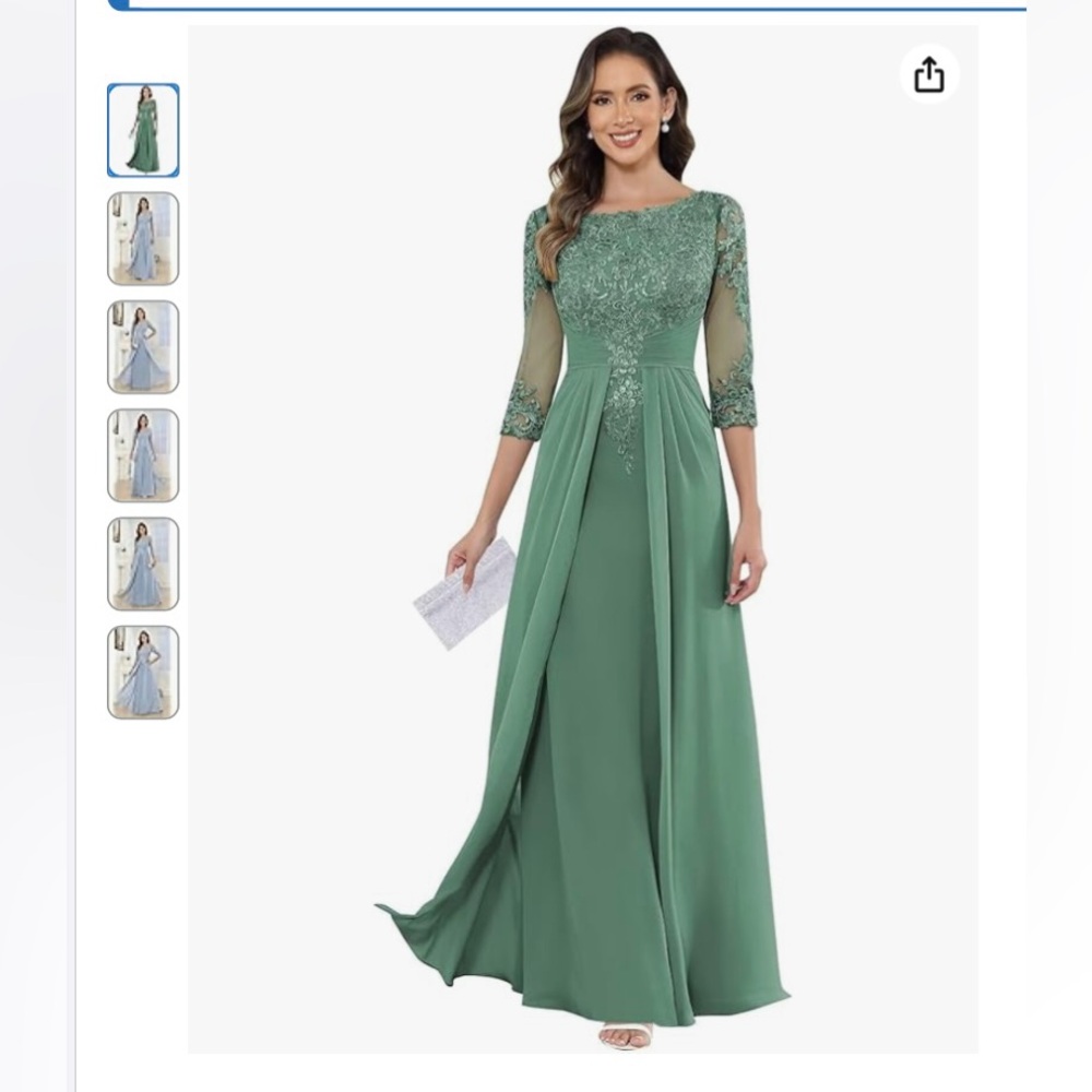 Elegant Green Evening Gown